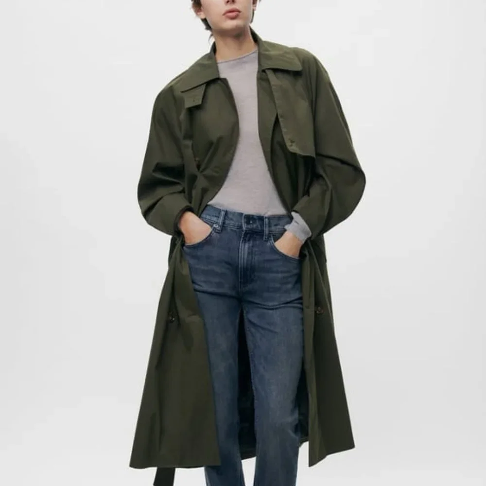 NWT ZARA WATER REPELLENT TRENCH ZW COLLECTION S, M